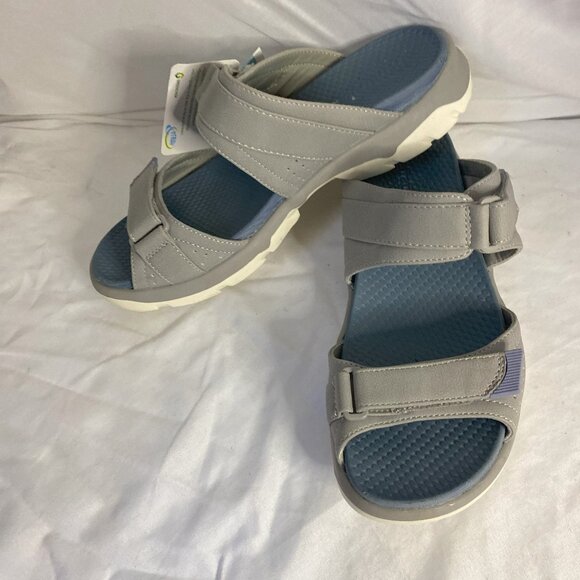 Baretraps Leella Gray Women's Sandals w/adjustable straps, Size 8M -New - Picture 2 of 5